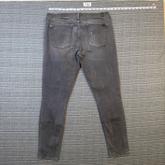 7 For All Mankind Men's The Skinny Jeans Gray Denim Distressed Clean Pocket 31 - Picture 1 of 11